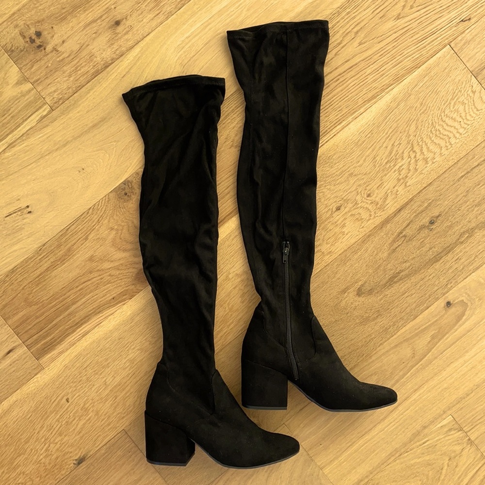 Black Over-The-Knee Boots